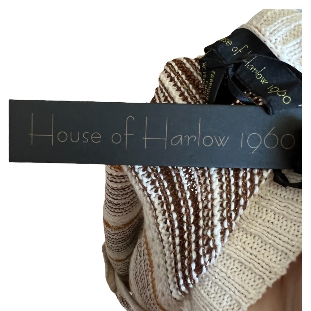 HOUSE OF HARLOW 1960 Crochet Knit Crop Cardigan - Picture 7 of 7